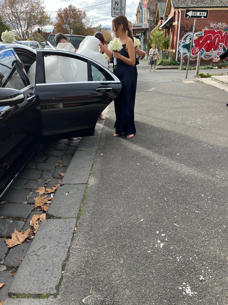 Luxury chauffeur car for private events and weddings in Melbourne